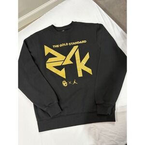District Oklahoma Sooners Jordan 24K The Gold Standard Black Sweatshirt Mens M